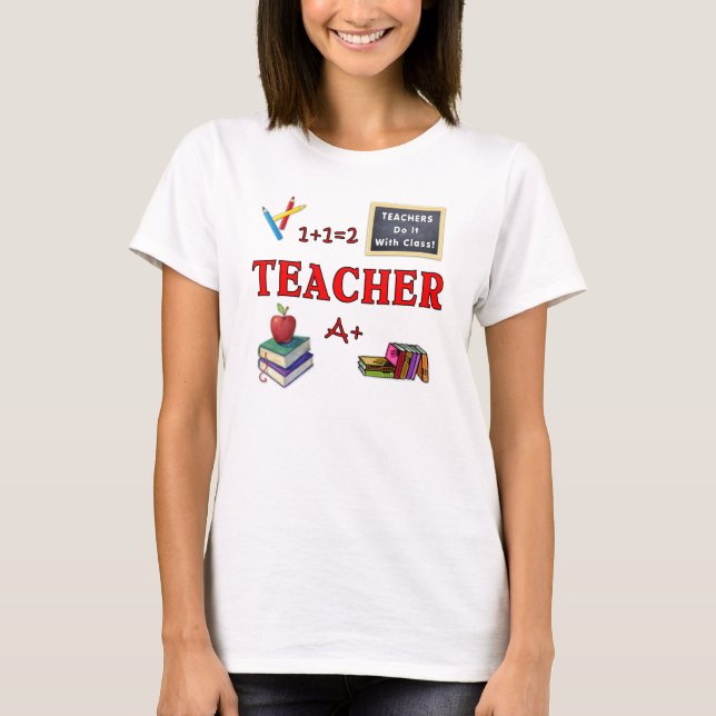 Lärare gör det med klass tee shirt (Framsida)