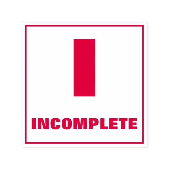 Lärare Grading Frimärke: I, OFULLSTÄNDIG Självfärgande Stämpel (Design)