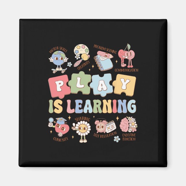 Lärare Groovy Play lär sig Ck till skolan  Magnet (Framsidan)