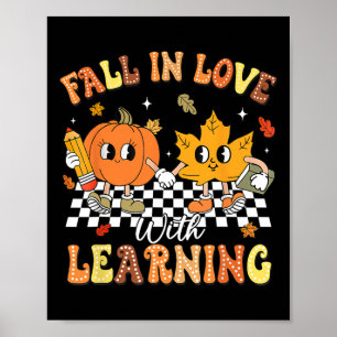 Lärare Halloween kommer in i Kärlek med inlärnings Poster