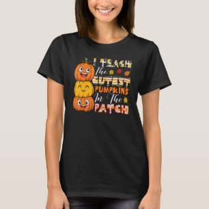 Lärare Halloween-lärare Kindergarten Cutest Pump T Shirt