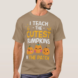 Lärare Halloween-lärare Kindergarten Cutest Pump T Shirt