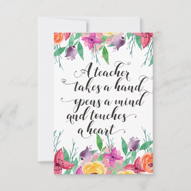 Lärare hälsar på Lärare back to school-gåva (Framsida)