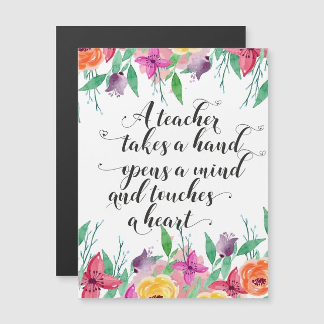 Lärare hälsar på Lärare back to school-gåva (Fram/baksida)