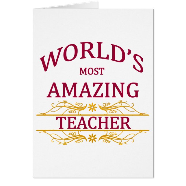 Lärare Hälsningskort (Framsidan)