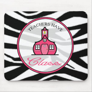 Lärare har att klassificera Mousepad - zebra tryc Musmatta