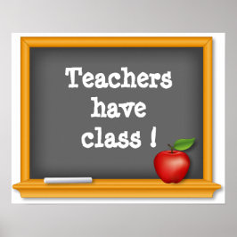 Lärare har klass! poster