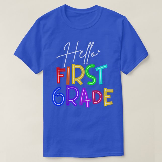 Lärare Hej First Klass T Shirt (Design framsida)