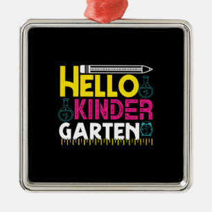 Lärare Hej Kinder Garten Julgransprydnad Metall