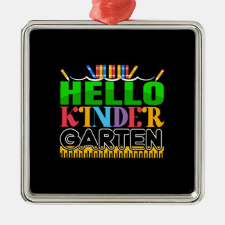 Lärare Hej Kinder Garten Julgransprydnad Metall