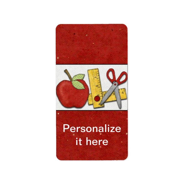 Lärare Hershey Miniature Candy Wrapper Labels Adressetikett (Framsidan)
