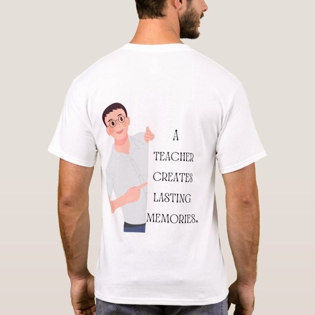 Lärare: Hjärtslag i utbildningen T Shirt (Baksida)