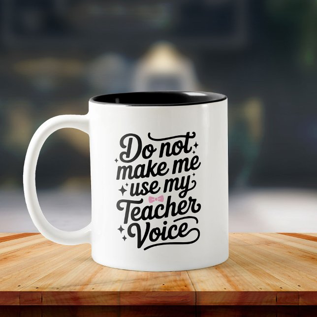Lärare Humor Classroom Cute Girly Två-Tonad Mugg (Skapare uppladdad)