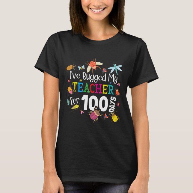 Lärare i 100 dagar i skolan - Cute Bu T Shirt (Framsida)