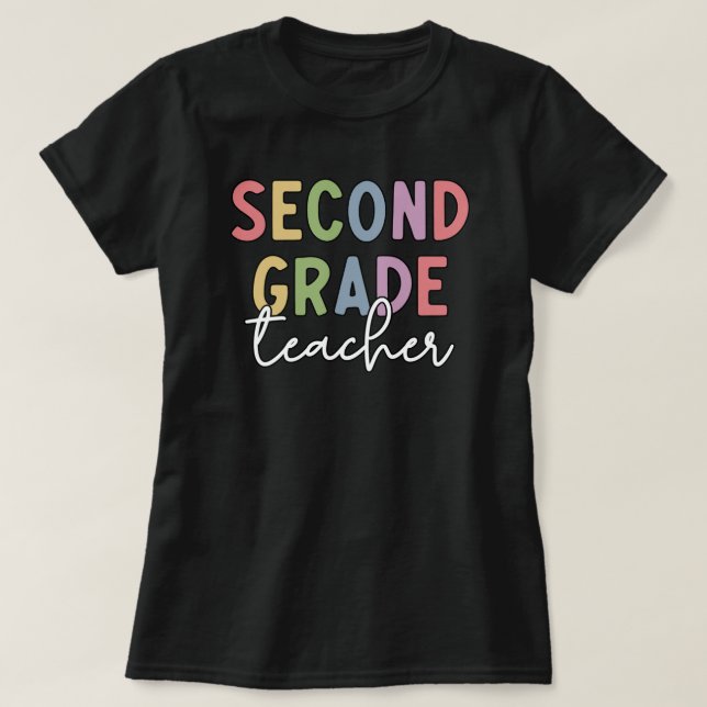 Lärare i andra Klass | Andra Klass Back to school T Shirt (Design framsida)