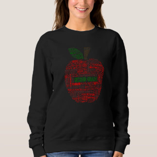 Lärare i andra klass Apple typografi tillbaka till T Shirt