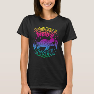 Lärare i andra Klass Back to school Boy Turtle L T Shirt