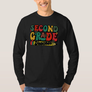 Lärare i andra klass Elev 2:a klass tillbaka till T Shirt