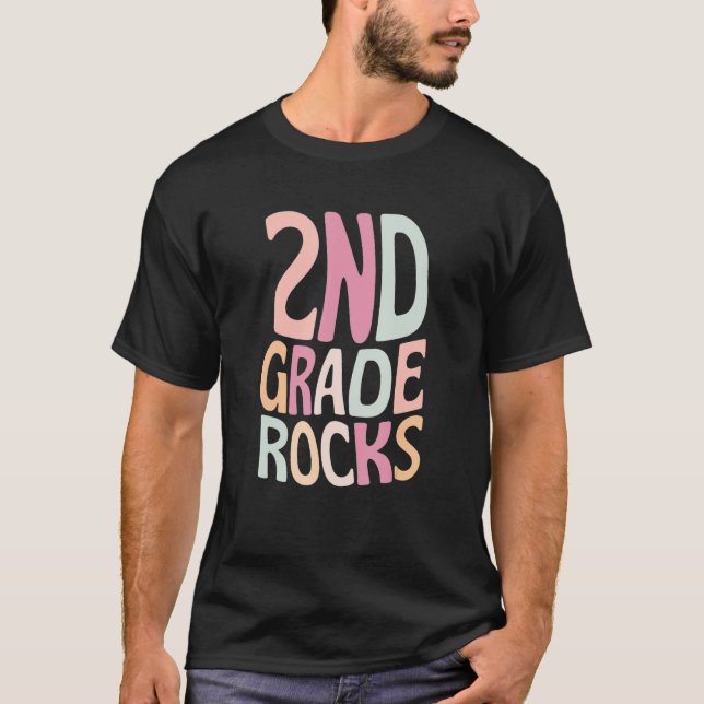 Lärare i andra Klass Sten, andra Klass Student T Shirt (Framsida)