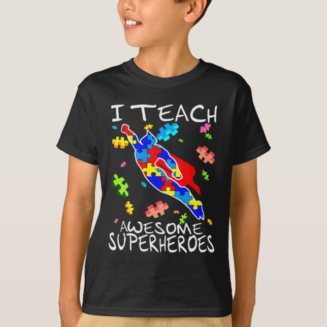 Lärare i autism Tee I Teach Fantastisk Toppen (Framsida)