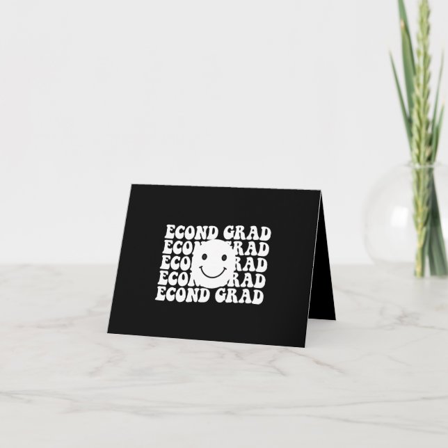 Lärare i back to school andra Klass Tack Kort (Framsida)