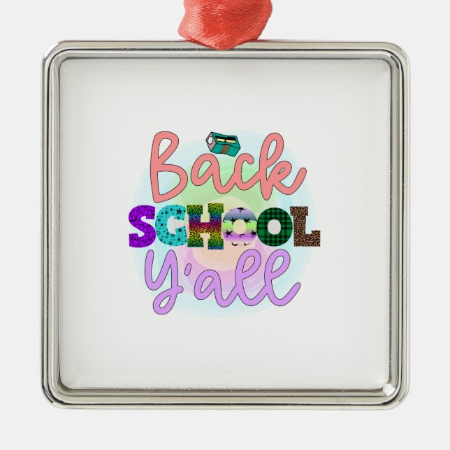 Lärare i bakskolan Y Alla Julgransprydnad Metall (Framsidan)