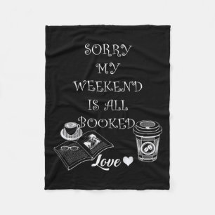 Lärare i bok Älskare, citattecken för grafisk desi Fleecefilt