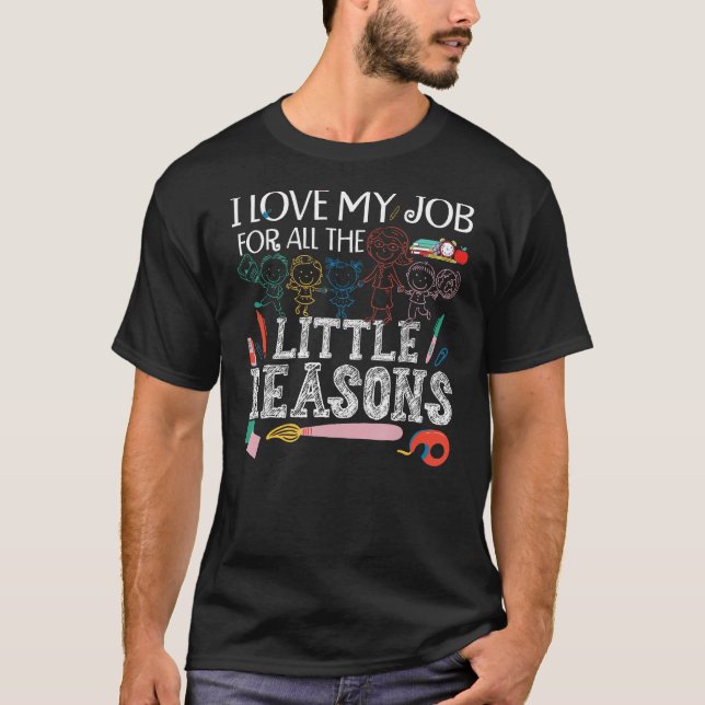 Lärare i Cute Daycare Provider T Shirt (Framsida)