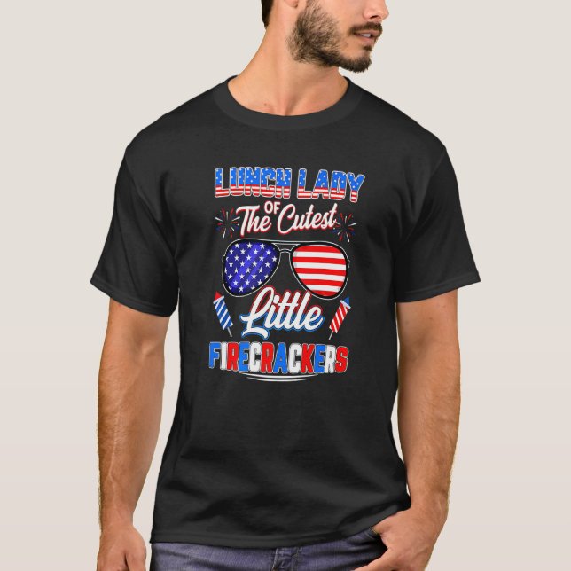 Lärare i Cute Little Lunch Dam Firecrackers 4:e T Shirt (Framsida)