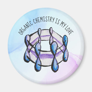 Lärare i den ekologiska kemin Kärlek Molecule Stud Magnet