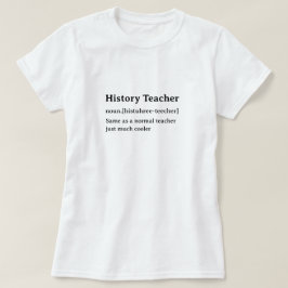 Lärare i den fina ordbokens definition av historik t shirt