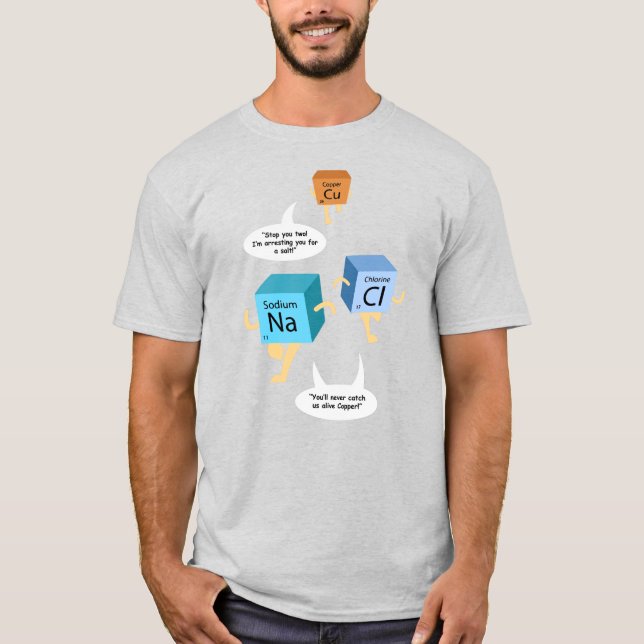 Lärare i den nukleära kemi Periodic Bord Science T Shirt (Framsida)
