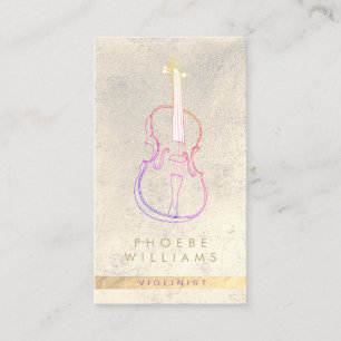 Lärare i elegant violin Music Visitkort