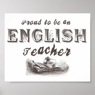 Lärare i engelska Victorian Poster