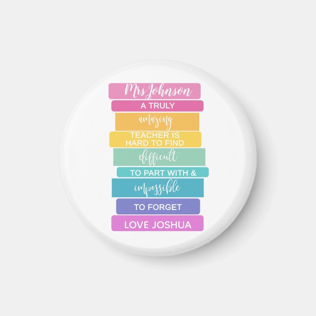 Lärare i fantastisk som är svåra att glömma magnet (Framsidan)