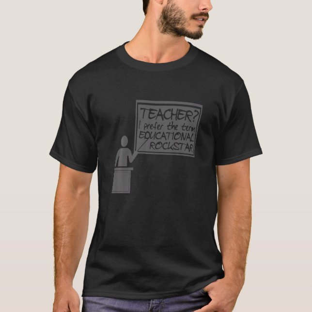 Lärare I föredrar termen utbildning T Shirt (Framsida)