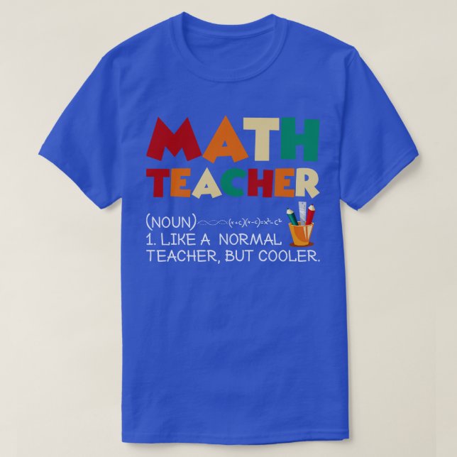 Lärare i Funny Math T Shirt (Design framsida)