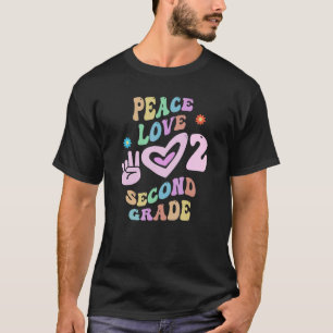 Lärare i Groovy Peace Kärlek SECOND KLASS T Shirt