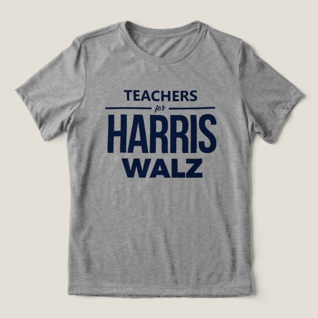 Lärare i Harris Walz T Shirt (Design Framsida)