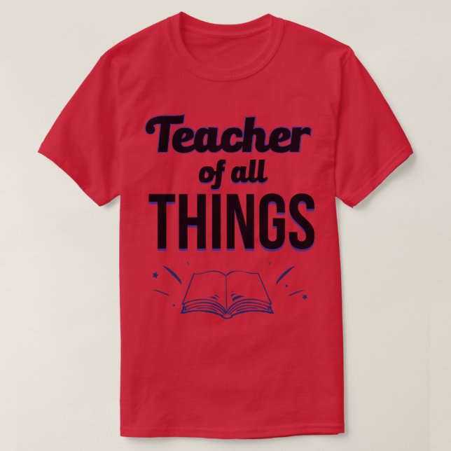 Lärare i hela Sak 2 T Shirt (Design framsida)