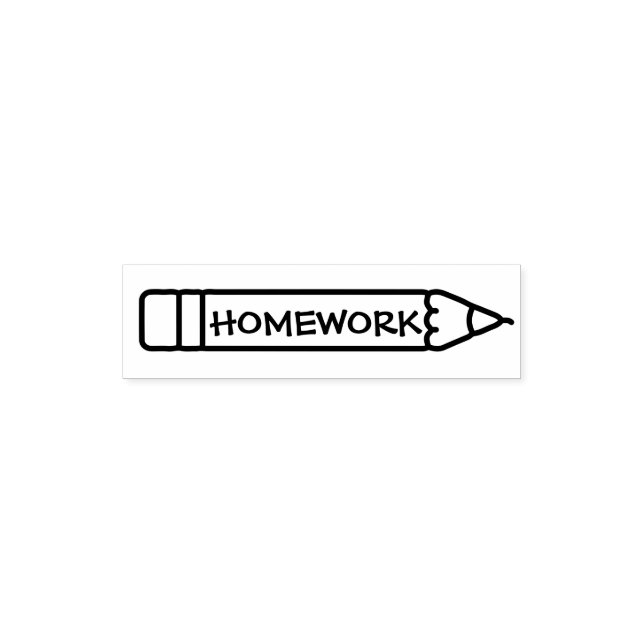 Lärare i hemmet Pencil Självfärgande Stämpel (Design)