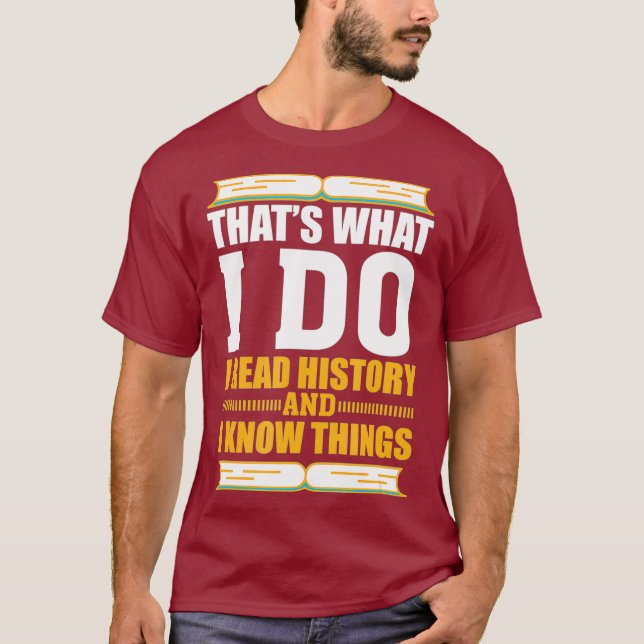 Lärare i historiens historia Buff Gift Teacher T Shirt (Framsida)
