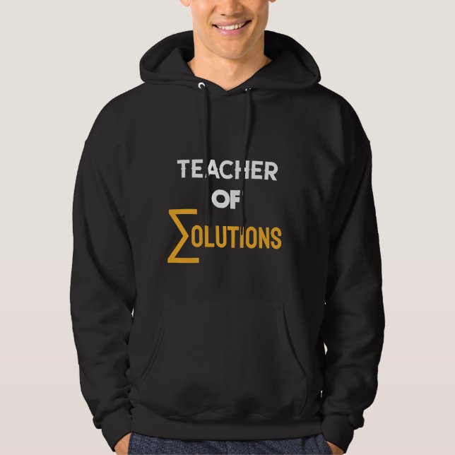Lärare i hitolutions Algebra Math Lärare Hoodie (Framsida)
