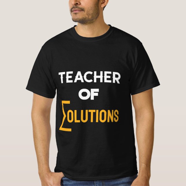 Lärare i hitolutions Algebra Math Lärare T Shirt (Framsida)