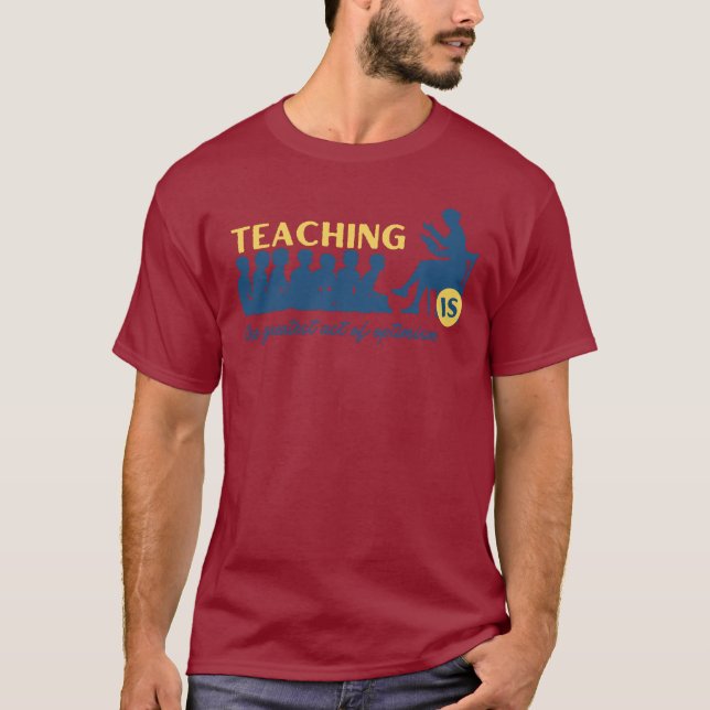 Lärare i "Inspirational Teacher"-korrigeringslärar T Shirt (Framsida)