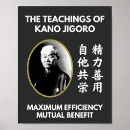 Lärare i Jigoro Kano Japanska Judo Poster