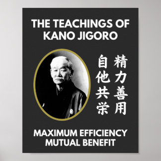 Lärare i Jigoro Kano Japanska Judo Poster