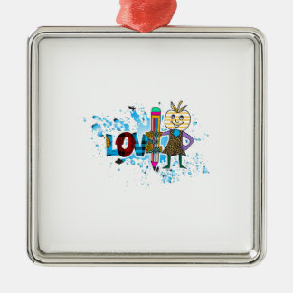 Lärare i Kärlek Julgransprydnad Metall