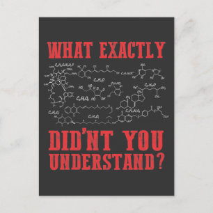 Lärare i kemi Chemist Chemist Student Formula Vykort