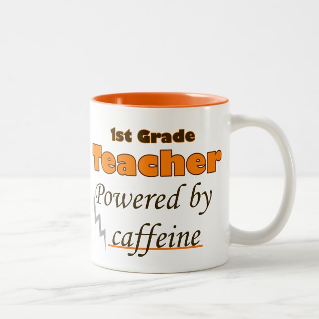 Lärare i Klass med koffein Två-Tonad Mugg (Höger)